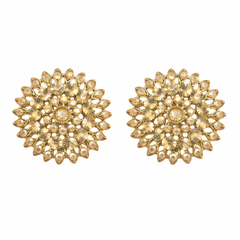 EL ARO Radiant Sunflower Crystal Stud Earrings | Statement Jewellery for Women