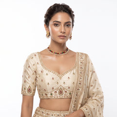 EL ARO Traditional Gold-Plated Multi-Color Beaded Choker Necklace Set with Matching Drop Earrings