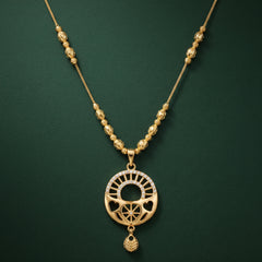 EL ARO Fine Gold & Pearl Pendant Necklace — Timeless Elegance Collection