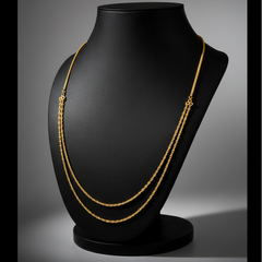 Elaro Double Layered Gold Chain Necklace — Everyday Luxury