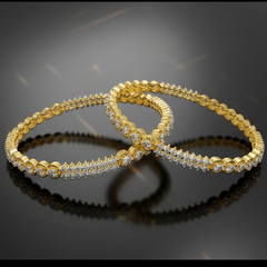 Elaro Crystal Diamond Bangle Set