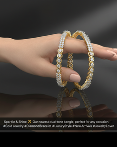 Elaro Crystal Diamond Bangle Set