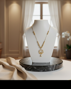 EL ARO Fine Gold & Pearl Pendant Necklace — Timeless Elegance Collection