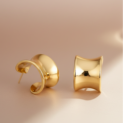 EL ARO Gold-Plated Geometric Earrings