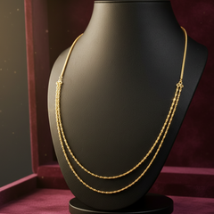Elaro Double Layered Gold Chain Necklace — Everyday Luxury
