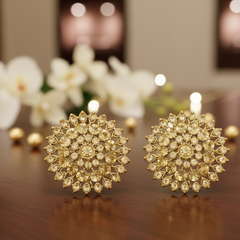 EL ARO Radiant Sunflower Crystal Stud Earrings | Statement Jewellery for Women