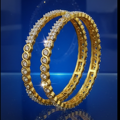 Elaro Crystal Diamond Bangle Set