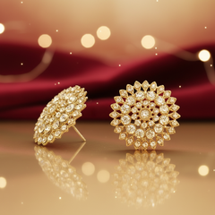EL ARO Radiant Sunflower Crystal Stud Earrings | Statement Jewellery for Women
